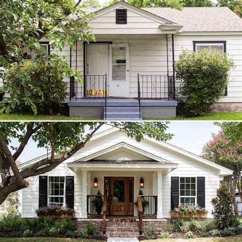 fixer upper house with black metal roof|12 Of The Best Home Exterior Makeovers On Fixer Upper.